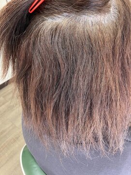 癖強め毛先がダメージ縮毛矯正