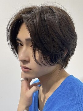 フィフス 仙台(fifth) 仙台ニュアンスパーマメンズパーマセンターパート大人ショート