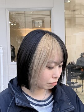 タイドヘア 茨木店(TIDE HAIR) ポイントカラー(ホワイトミルクティー)