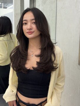 ブラン(Blanc Aoyama) レイヤーカット/顔まわりカット/ブリーチなし/ロング/ミディアム