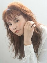エミュ 表参道 青山(emu)&nbsp;【emu 井上信洋】オン眉ゆるふわオレンジカラーロング【エミュ】