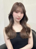 フォンズ(FONS)&nbsp;まとまる韓国くびれレイヤー＊マロンベージュ＊シースルー前髪