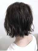 【ALIUS 池袋 小川真一】切りっぱなし ソフトマットグレージュ