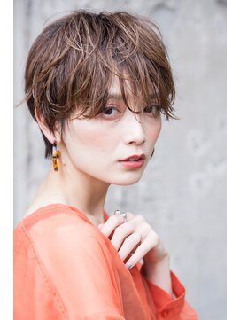 エイミー(Aimee) Aimee フリンジショート×透けちゃうベージュ