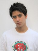 st963束間ワイルドアップバングショートレイヤーくせ毛風パーマ