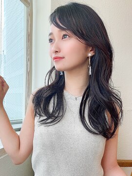 アフロート ディル(AFLOAT D'L) AFLOAT/矢田菜津紀/表参道/レイヤーくびれセミディ/ブラウン