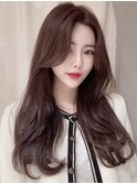 大人Cカール韓国ヘア