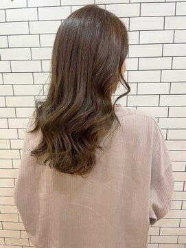 オースト ヘアー ステラ 新宿店(Aust hair Stella) フェイスレイヤーロング×美肌ラベンダーアッシュ K