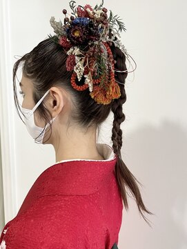 ラブクロムトーキョー オモテサンドウ(LOVECHROME OMOTESANDO) 卒業式ヘアメイク　髪質改善　着物