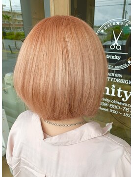トリニティ(trinity) 夏ピンク・アプリコット・サーモンピンク・ブリーチカラー豊見城