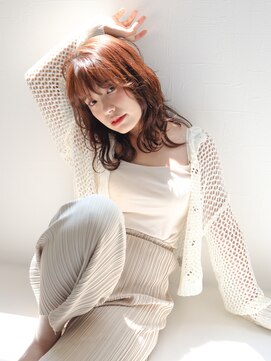 ミリー 梅田店(milly) 大人可愛いこなれミディフェザーバング外ハネボブ【milly梅田】