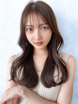 アフロート ルヴア(AFLOAT RUVUA) るなstyle 韓国風くびれヘア 20代30代40代 シースルー前髪 新宿