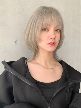 トルネード(TORNADO) あんスタ大神晃牙推し美容師が作るウルフカット×グレージュS111