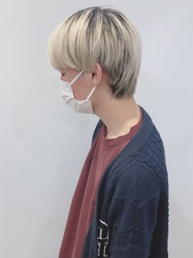 モリオフロムロンドン 松戸店(Morio from London) 【松戸 岩口】刈り上げなしハイトーンマッシュショート