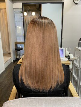 ヘアアンドメイク スタジオ ミムロ(HAIR&MAKE STUDIO MIMURO) 酸性ストレートパーマ+悟式髪質髪質トリートメント