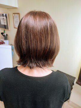 アットジャムトゥルービューティ(J@m true beauty) 外はね×ライトカラーボブ