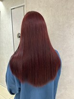 アッシュ 高幡不動店(Ash) 韓国ヘア髪質改善ブリーチなしダブルカラーワインレッド