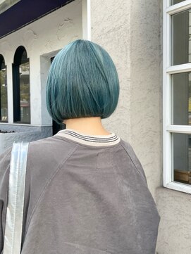 ヘアメイク バースデイ(Hair make Birth Day) ハイトーン/グリーンカラー/ダブルカラー/ワンレングス/ボブ