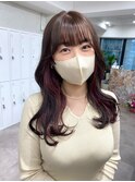 インナーカラーケアブリーチイヤリングカラーハイライトレイヤー