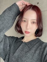 シンク オモテサンドウ(sync omotesando) ワインレッド/チェリーレッド/赤髪/韓国ヘア