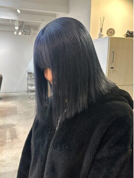 ヲタク(wotaku.) ネイビーブルーブルーブルーブラックブルーシルバーダブルカラー