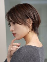 表参道髪質改善カラーウルフショートカットベージュアッシュ40代