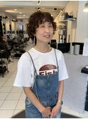 大人可愛いマッシュボブパーマ！！