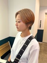 ヘアーブレイス(hair brace)&nbsp;ショートに狐カラー　stylist中村