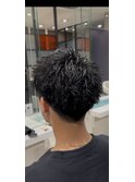 スパイキーショートピンパーマ