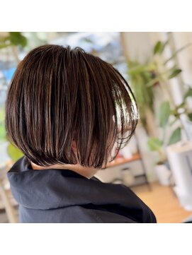 コノアラボ 守谷店(Conoah labo) 白髪ぼかし/守谷/デザインカラー/暗めカラー/ミディアムヘア/