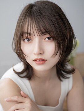 エミュー 大船店(emue) 大船駅ワンカラーブリーチなしダブルカラーオリーブブラウン30代