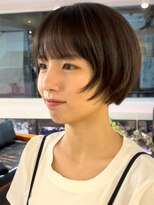 マカロニコースト(macaroni coast)&nbsp;前髪ありフェイスレイヤボブ ミニボブフェイスレイヤー