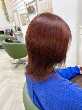 ルヴェール 北方店(LeVert) ナチュラルレッドカラー/髪質改善oggiottoトリートメント