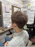 ベリーショート×グレージュ