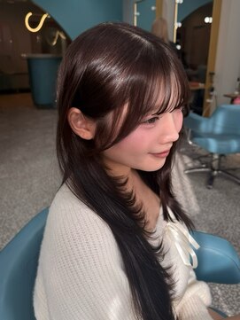 ボタン 熊本(VOTAN) 水光カラー/レイヤーカット/髪質改善/中明度/韓国ヨシンモリ