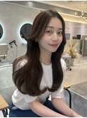 髪質改善ストレート＋黄金比率韓国風カット