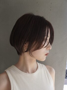 POCKET郡山安積店 ショートカットレイヤーカット髪質改善縮毛矯正【4月1日OPEN予定】 ハンサムショート×髪質改善カラー