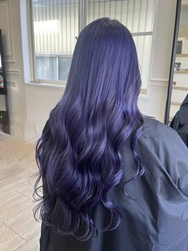 タイドヘアー 茨木2号店(TIDE HAIR) ブルーパープル