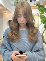 ミモザワークス ヘアアレンジ ミルクティーベージュ 2ブリーチ