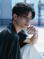 メンズサロン キング 高槻店(Men’s salon K!ng)&nbsp;フェザーショートアップバングセンターパートメンズハイライト