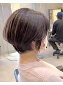 まとまり抜群☆美シルエットショートボブ
