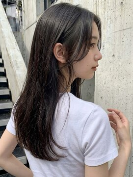フレイムス ヘアアンドリラックス 東川口店(Frames hair&relax) 大人ヘルシーロング20代30代40代◎前髪なし黒髪レイヤー東川口