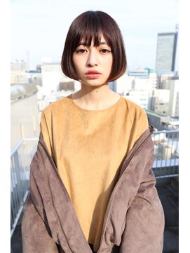 ガーデンヘアー(Garden hair) 『GARDEN』暗髪+リップラインミニボブ♪