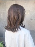 大人可愛いミディアムレイヤー