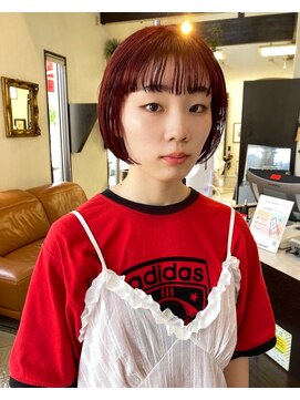 コレットヘア(Colette hair) ◎ローズレッド×ボブ◎