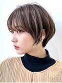 30代40代50代　大人女性/前髪ありショートボブ/ショートヘア