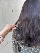 アチーブ ヘア デザイン(achieve hair design)&nbsp;韓国風ナチュナルウェーブロング くすみカラー