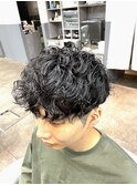 guest snap 前下がりマッシュ×スパイラルパーマ