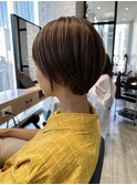 【サロンワーク】丸みのショートボブ。