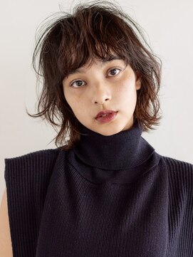 アンドレイ 表参道(andrey) デザインカラー/レイヤーカット/ウェットヘア/オリーブベージュ